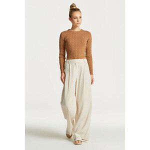 NOHAVICE GANT WIDE STRETCH LINEN PANT biela 36