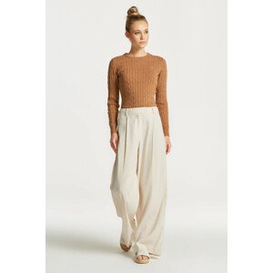 NOHAVICE GANT WIDE STRETCH LINEN PANT biela 40