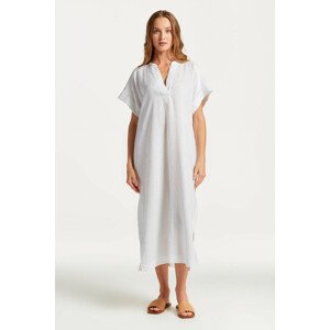 ŠATY GANT RELAXED SS LINEN CAFTAN biela 36