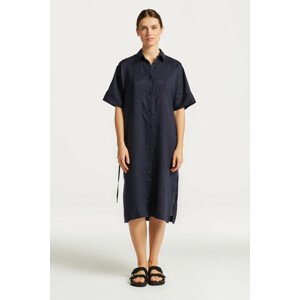 ŠATY GANT RELAXED SS LINEN SHIRT DRESS modrá 34