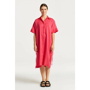 ŠATY GANT RELAXED SS LINEN SHIRT DRESS ružová 34