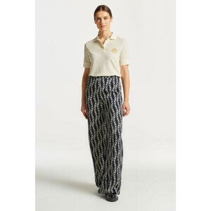 NOHAVICE GANT CHAIN PRINT WIDE PANT modrá 36