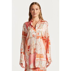 KOŠEĽA GANT RELAXED SAILING PRINT SILK SHIRT oranžová 32