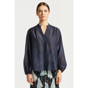 KOŠEĽA GANT REL COTTON SILK BLOUSE modrá 32