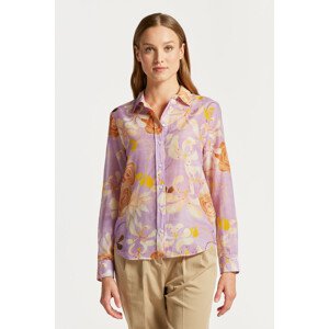 KOŠEĽA GANT REG FLORAL COT SILK SHIRT fialová 34