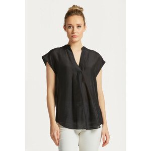 KOŠEĽA GANT REL SLEEVELESS STAND COLLAR BLOUSE čierna 42