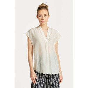 KOŠEĽA GANT REL SLEEVELESS STAND COLLAR BLOUSE biela 32