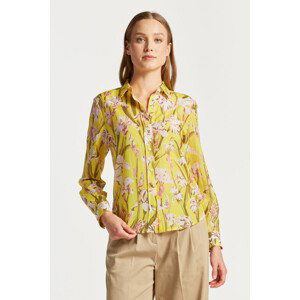 KOŠEĽA GANT REG IRIS PRINT COT SILK SHIRT žltá 44