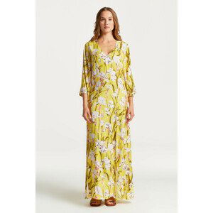 ŠATY GANT IRIS PRINT V-NECK MAXI DRESS žltá 44