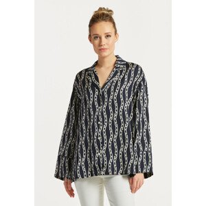 KOŠEĽA GANT RELAXED CHAIN PRINT PYJAMA SHIRT modrá 40