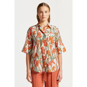 KOŠEĽA GANT SS IRIS PRINT COT SILK SHIRT biela 32