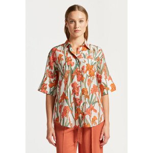 KOŠEĽA GANT SS IRIS PRINT COT SILK SHIRT biela 36