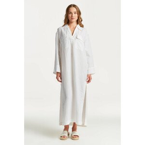 ŠATY GANT RELAXED MAXI LINEN CAFTAN biela 38