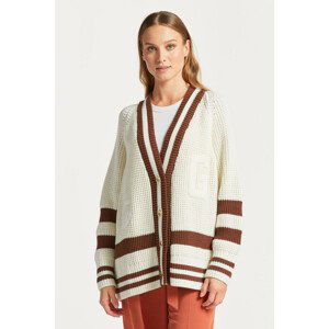 SVETER GANT OVERSIZED GANT VARSITY CARDIGAN biela S