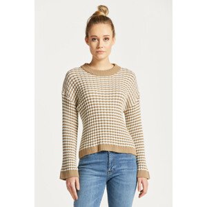 SVETER GANT STRIPE COTTON RIB C-NECK zelená S