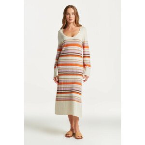 ŠATY GANT MULTI STRIPE C-NECK DRESS oranžová XL