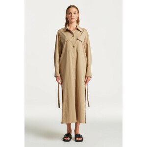 KABÁT GANT LONG OVERSHIRT COAT zelená L