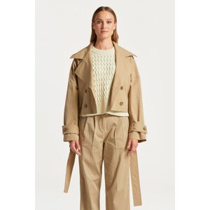 BUNDA GANT CROPPED TRENCH JACKET hnedá S