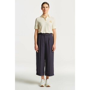 NOHAVICE GANT WIDE CROPPED BELTED PANTS modrá 40