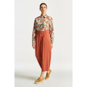 NOHAVICE GANT WIDE CROPPED BELTED PANTS oranžová 36