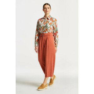 NOHAVICE GANT WIDE CROPPED BELTED PANTS oranžová 46