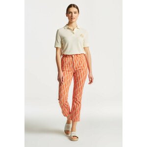 DŽÍNSY GANT CHAIN PRINT CROPPED JEANS oranžová 27