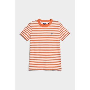 TRIČKO GANT D1. ICON G STRIPED SS T-SHIRT oranžová XS