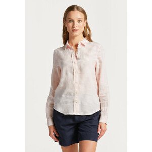 KOŠEĽA GANT REG LINEN STRIPE SHIRT oranžová 34