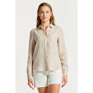 KOŠEĽA GANT REG LINEN CHAMBRAY SHIRT hnedá 32