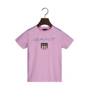 TRIČKO GANT D1. GANT SHIELD SS T-SHIRT ružová 92