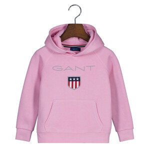 MIKINA GANT SHIELD HOODIE ružová 98/104