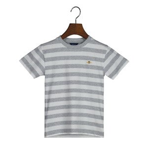 TRIČKO GANT RELAXED STRIPED T-SHIRT šedá 98/104