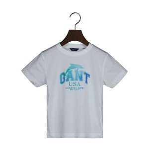 TRIČKO GANT RELAXED GANT T-SHIRT biela 122/128