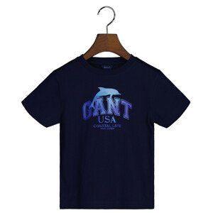 TRIČKO GANT RELAXED GANT T-SHIRT modrá 98/104