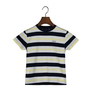 TRIČKO GANT RELAXED STRIPED T-SHIRT modrá 98/104