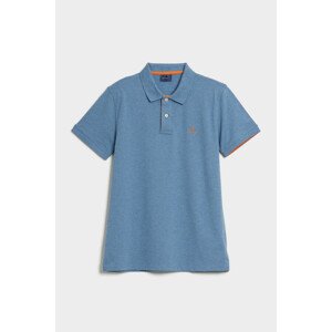 POLOKOŠEĽA GANT CONTRAST COLLAR PIQUE SS RUGGER modrá XXXL