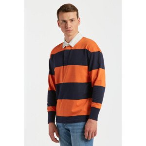 POLOKOŠEĽA GANT BLOCK STRIPE RUGGER oranžová XXXL