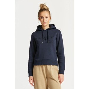 MIKINA GANT REG TONAL SHIELD HOODIE modrá XL