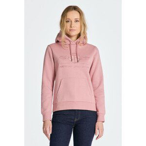 MIKINA GANT REG TONAL SHIELD HOODIE ružová S