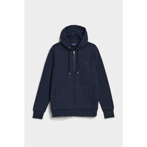 MIKINA GANT REG TONAL SHIELD FULL ZIP HOODIE modrá XL