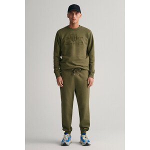 TEPLÁKY GANT REG TONAL SHIELD SWEAT PANTS zelená S