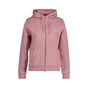 MIKINA GANT REG TONAL SHIELD ZIP HOODIE ružová XS