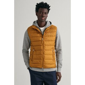 VESTA GANT LIGHT DOWN GILET hnedá S