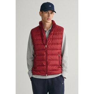 VESTA GANT LIGHT DOWN GILET červená S