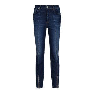 DŽÍNSY GANT INDIGO SLIM JEANS WITH ZIP HEM modrá 28