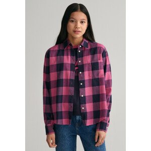 KOŠEĽA GANT CHECKED RELAXED LS SHIRT modrá 146/152