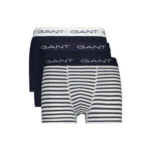 SPODNÁ BIELIZEŇ GANT STRIPE TRUNK 3-PACK modrá XL