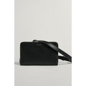 TAŠKA GANT UNISEX. LEATHER WALLET BAG čierna None