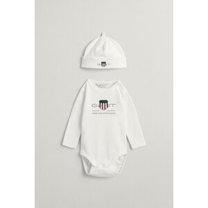 DETSKÝ SET GANT ARCHIVE SHIELD BODY AND BEANIE biela 86