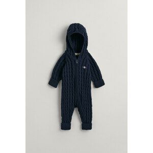 SVETER GANT COTTON CABLE SHIELD ONE PIECE modrá 62